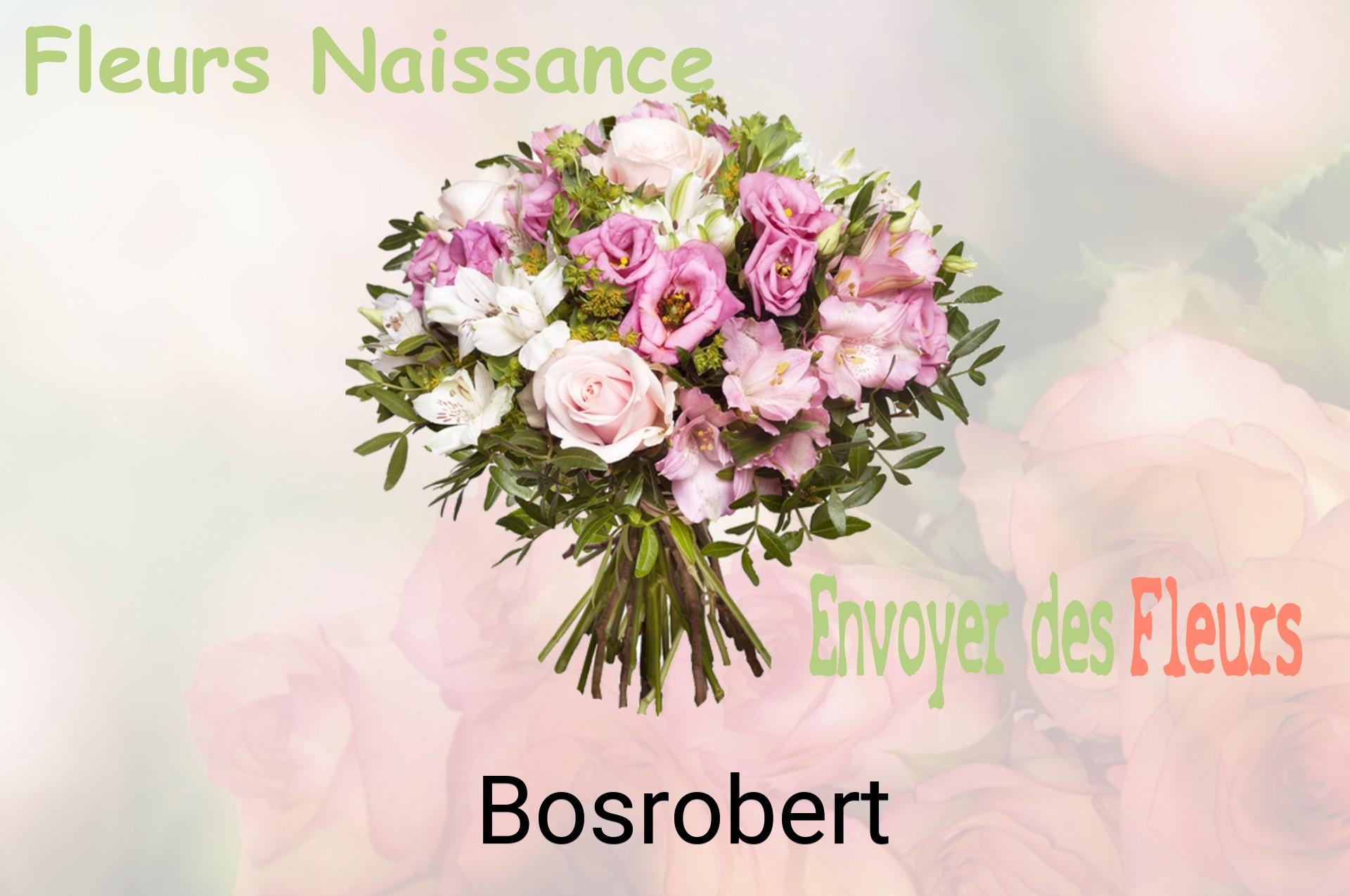 Bouquet de fleurs de naissance livré à Bosrobert